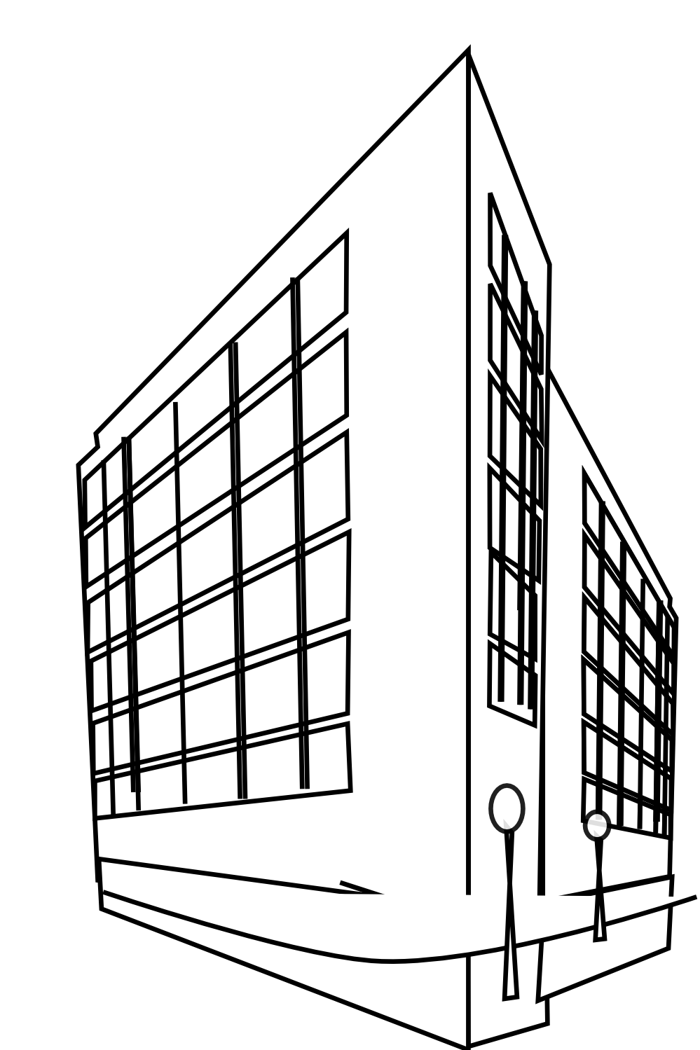 Building clip art black and white free clipart
