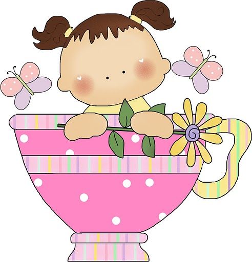Teacup baby girl in tea cup clip art clip art baby clipart