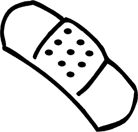 Bandaid clipart 8 band aid coloring page