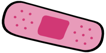 Bandaid pink band aids clipart