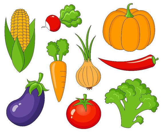 Image clipart single vegetables
