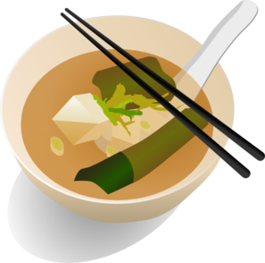 Miso soup clip art at vector clip art