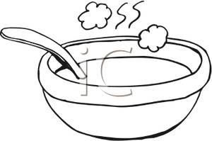 Soup clipart black and white free clipart images 2
