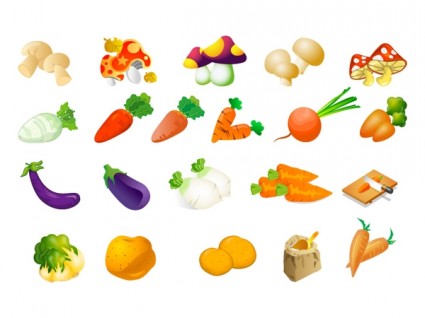 Vegetables vegetable clip art of three free vector in adobe illustrator ai 2