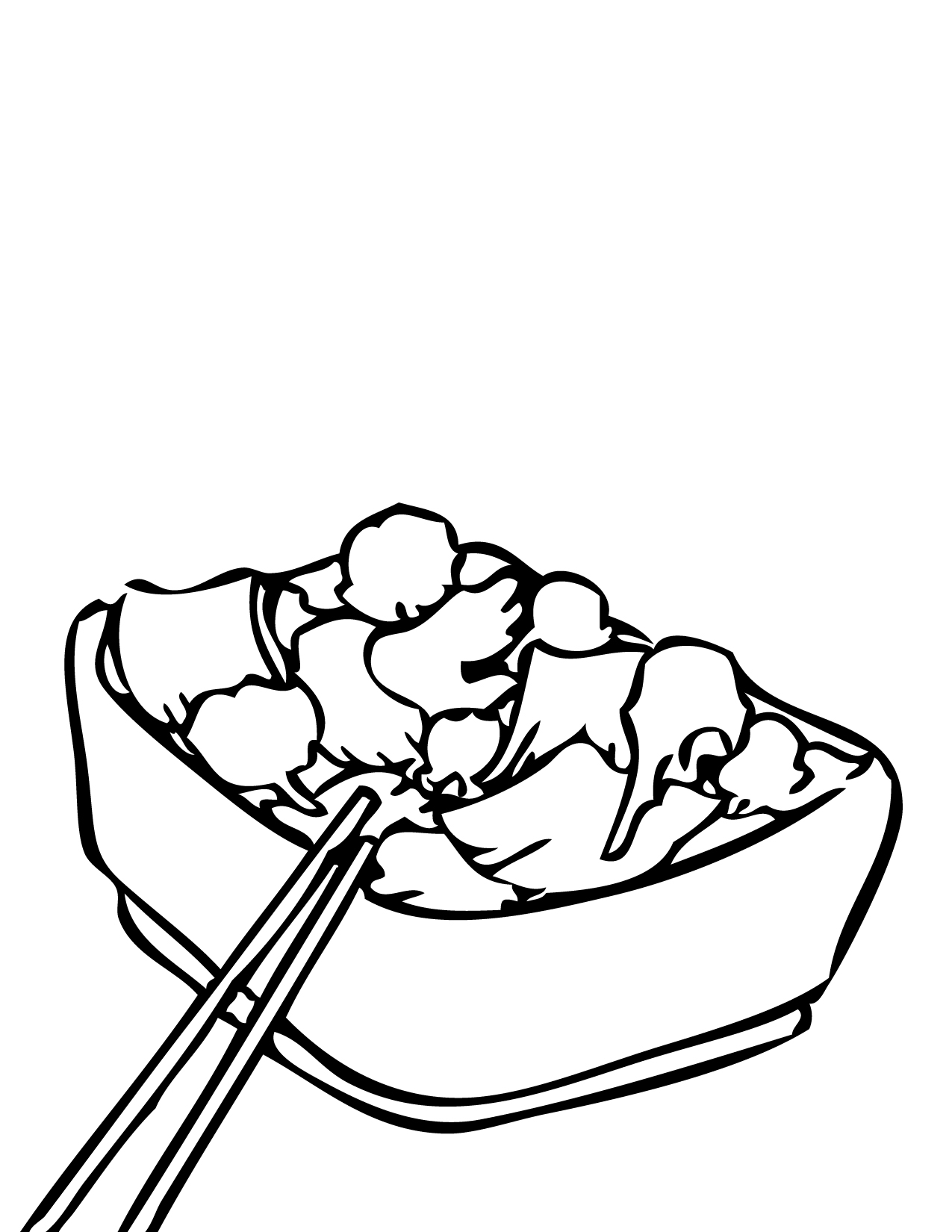 Chinese food healthy food coloring pages free clipart images