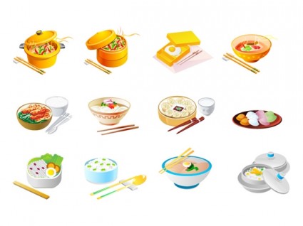 Chinese food icon vector free vector in adobe illustrator ai ai clip art