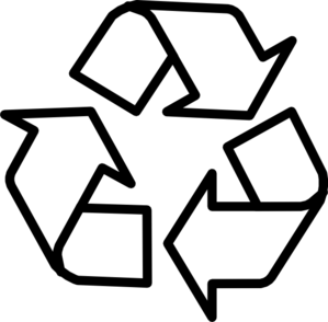 Recycle clipart black and white free clipart images