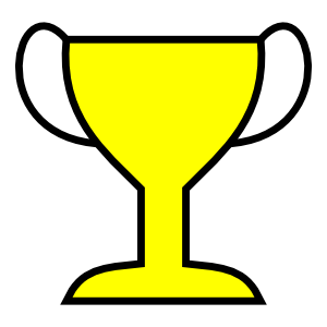 Winner cup icon clip art at vector clip art