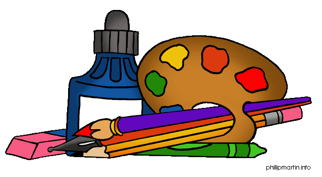 Art supplies clipart free clipart images