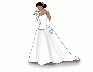 Bridal african american wedding clip art 1