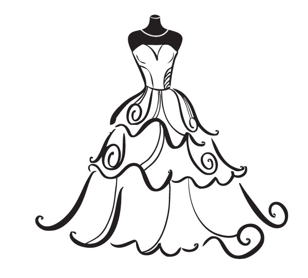 Bridal wedding clipart free clipart images