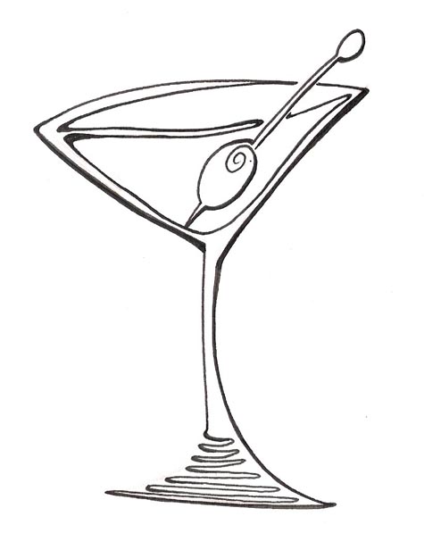 Martini glass cartoon images  clipart