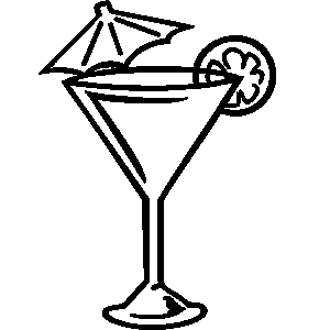 Martini glass load a template change the text and replace the clipart to create a new and unique design