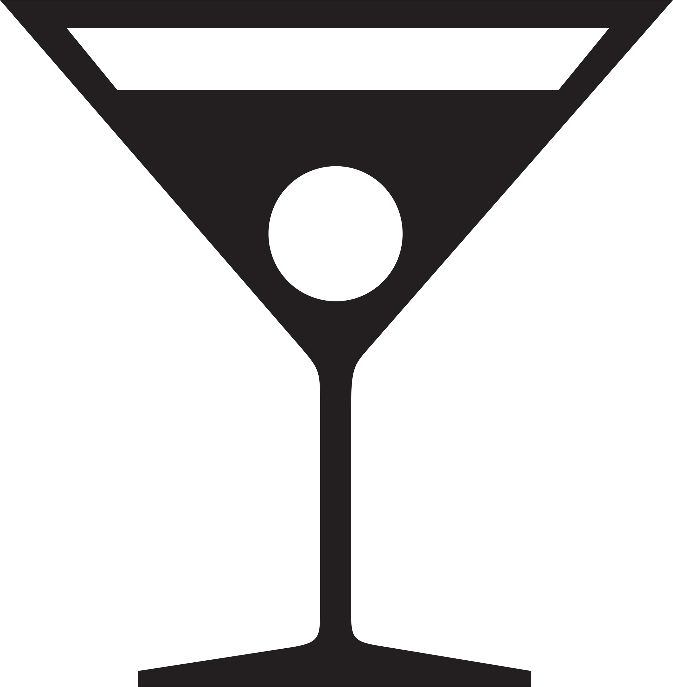 Martini glass margarita cocktail glass clipart
