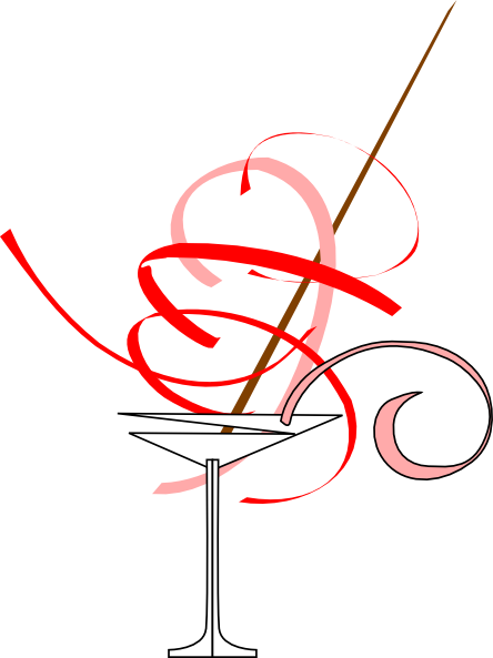 Red martini glass clip art at vector clip art 2