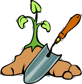 Gardening shovel clip art at vector clip art