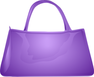 Purse purple handbag clip art at vector clip art