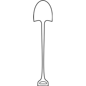 Shovel drawing related keywords  clipart