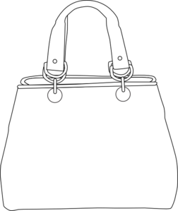 White purse clip art at vector clip art