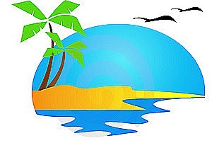 Florida beach sunset clipart free clipart images