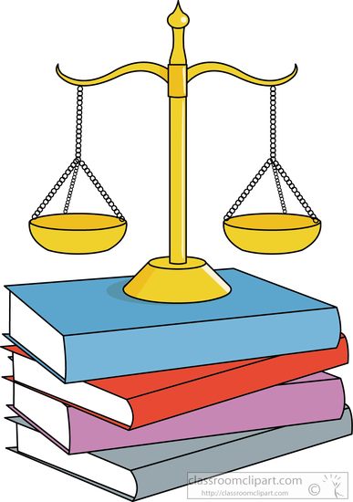 Legal legal balance with law books clipart 3 classroom clipart