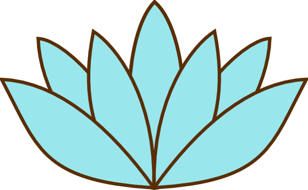 Lily pad flower clipart 2