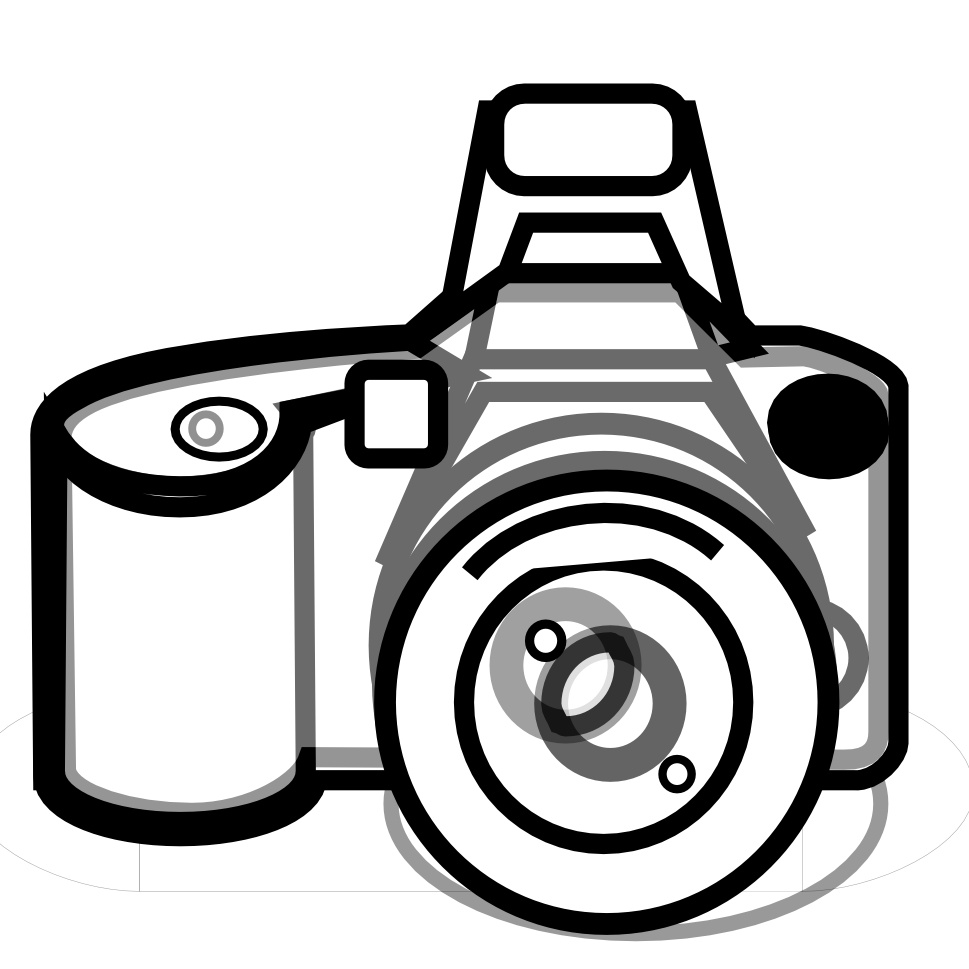 Photography camera clipart black and white free clipart images