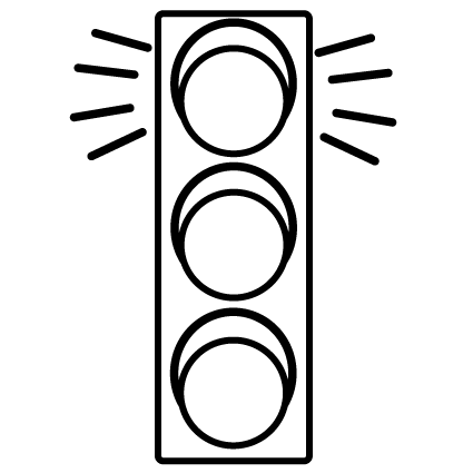 Picture of a stop light clipart