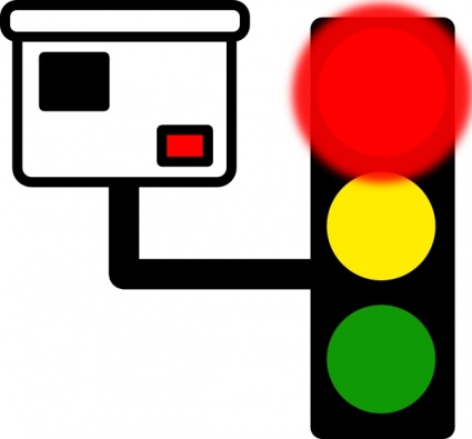Red stop light clipart 2