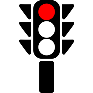 Red stop light clipart 4