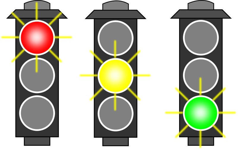 Red stop light clipart
