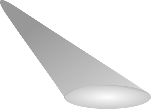 Spotlight simple greyscale 2 clip art at vector clip
