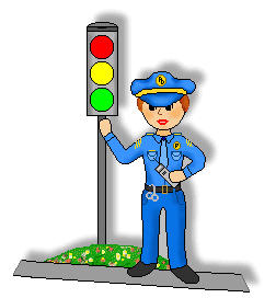Stop light people clip art police officer with a dog and a police officer