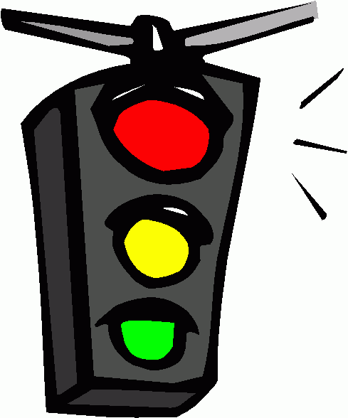 Stop light red light clip art
