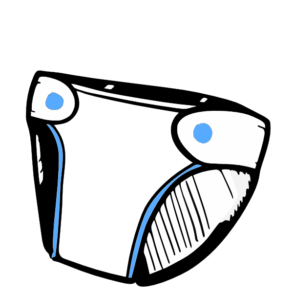 Blue diaper clip art at vector clip art