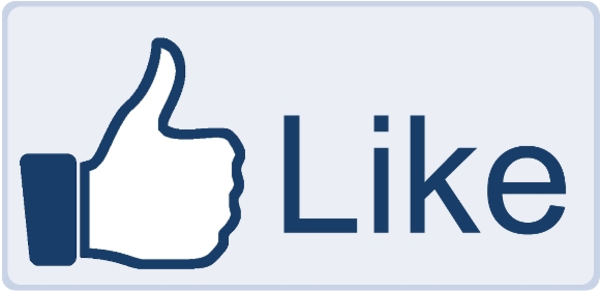 Facebook like button big free images at vector clip