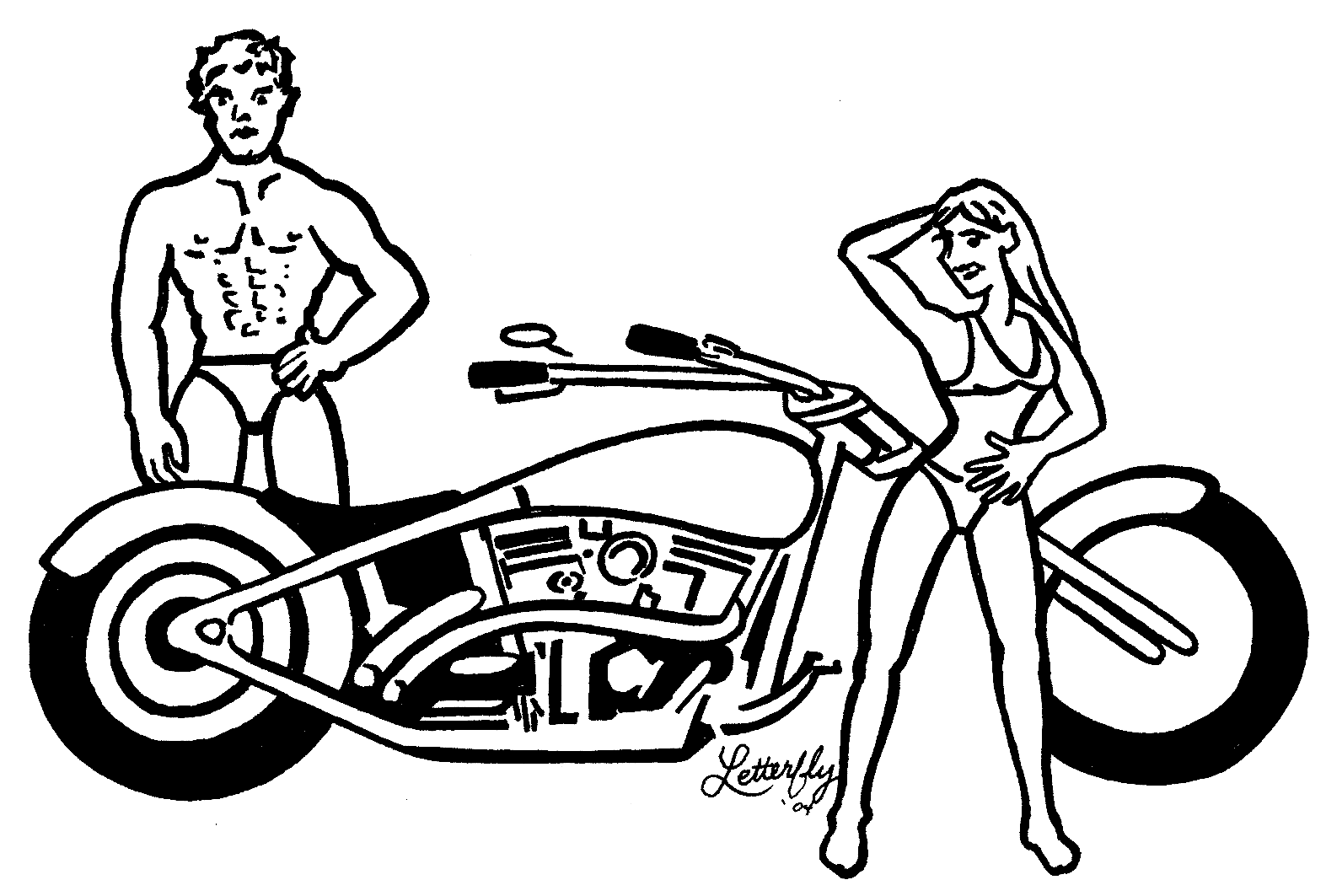 Harley davidson ask letterfly clipart 2