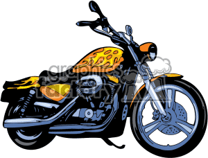 Harley davidson motorcycle chopper clipart free clipart images