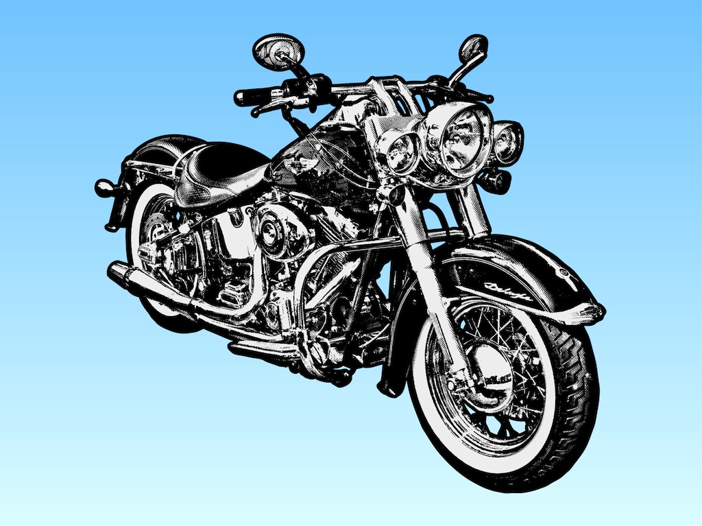 Harley davidson motorcycle gallery for harley clip art free vector