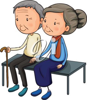 Old people iclipart clip art illustration of older people sitting on a