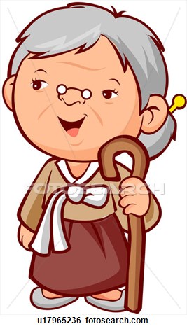 Old people old clipart