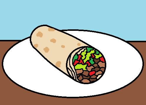 This is a picture of a burrito free clipart images