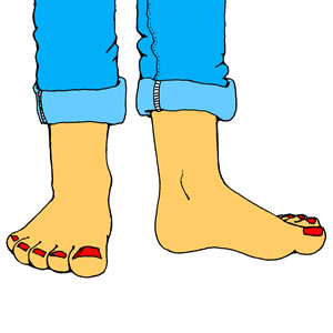 Bare foot clipart