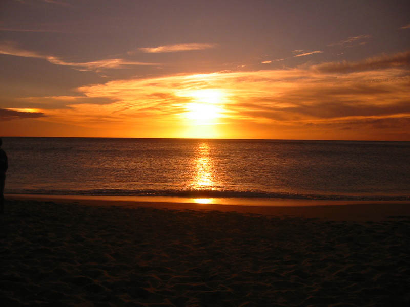 Beach sunset clipart