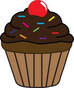 Chocolate cupcakes clipart free clipart images