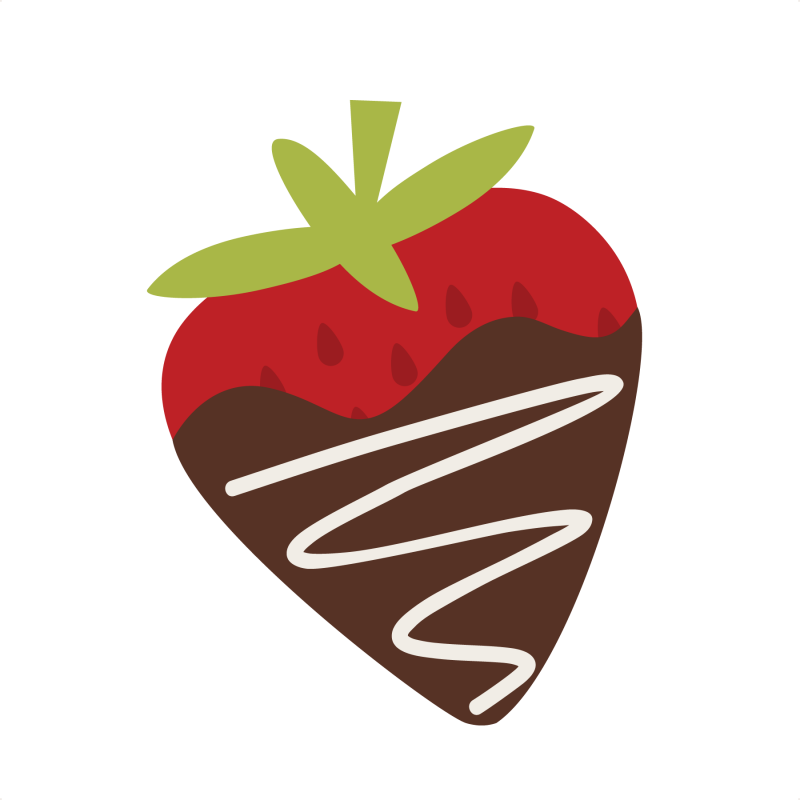 Chocolate strawberry clipart 2