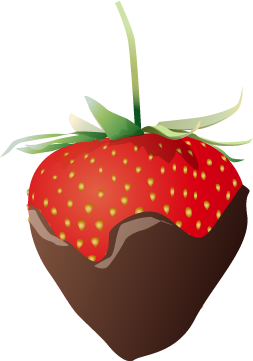 Chocolate strawberry clipart