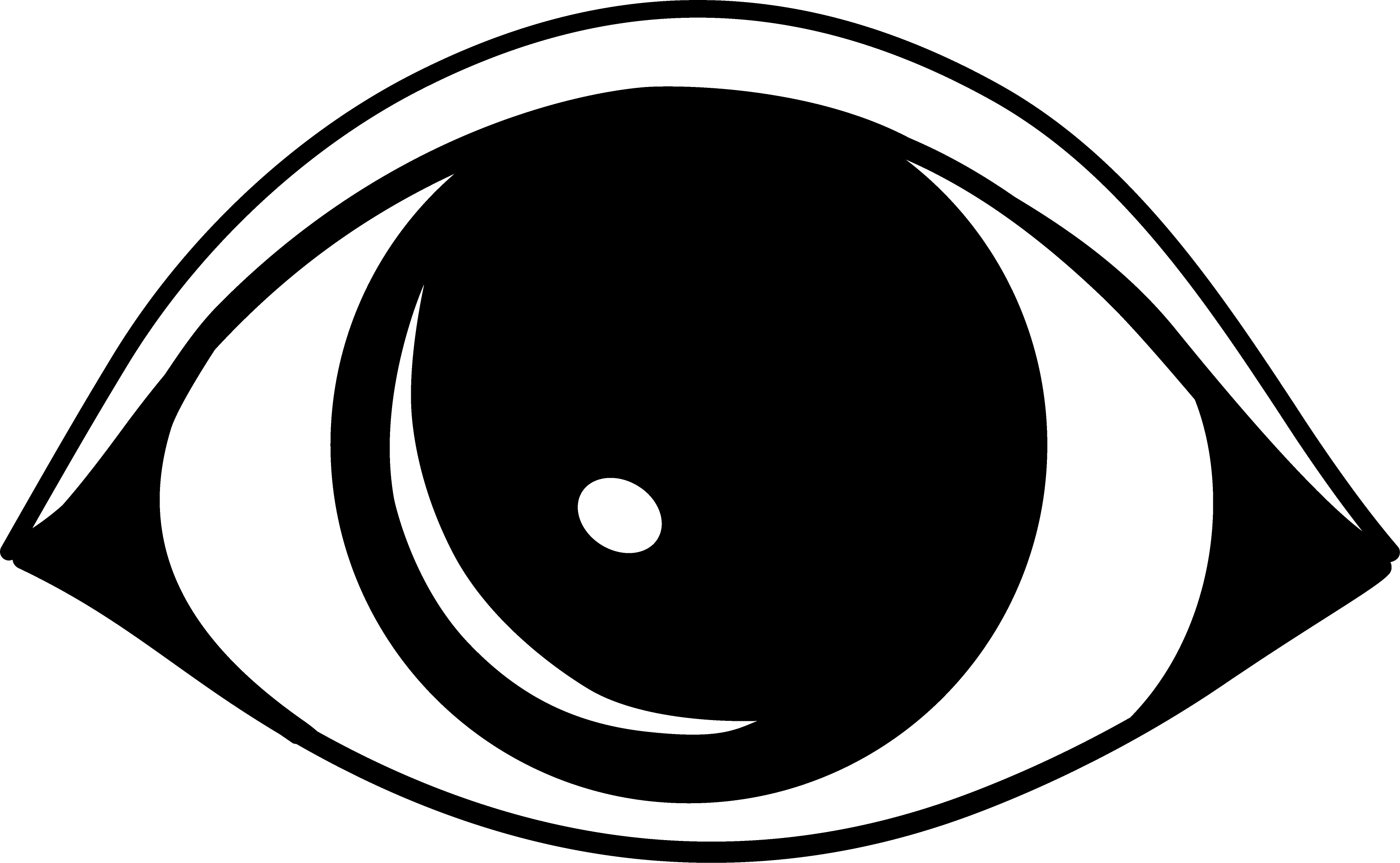 Eyeball eye clip art black and white free clipart images 3