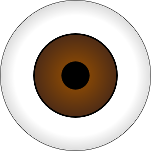 Eyeball tonlima olhos castanhos brown eye clip art free vector