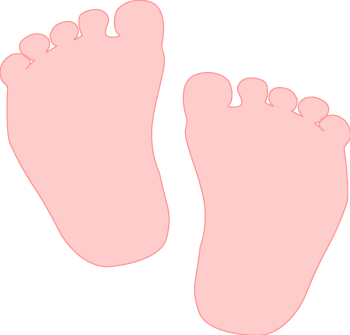 Foot free clip art baby feet borders free clipart images